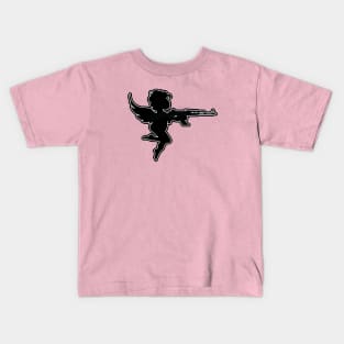 Cupid's Got a Gun Kids T-Shirt